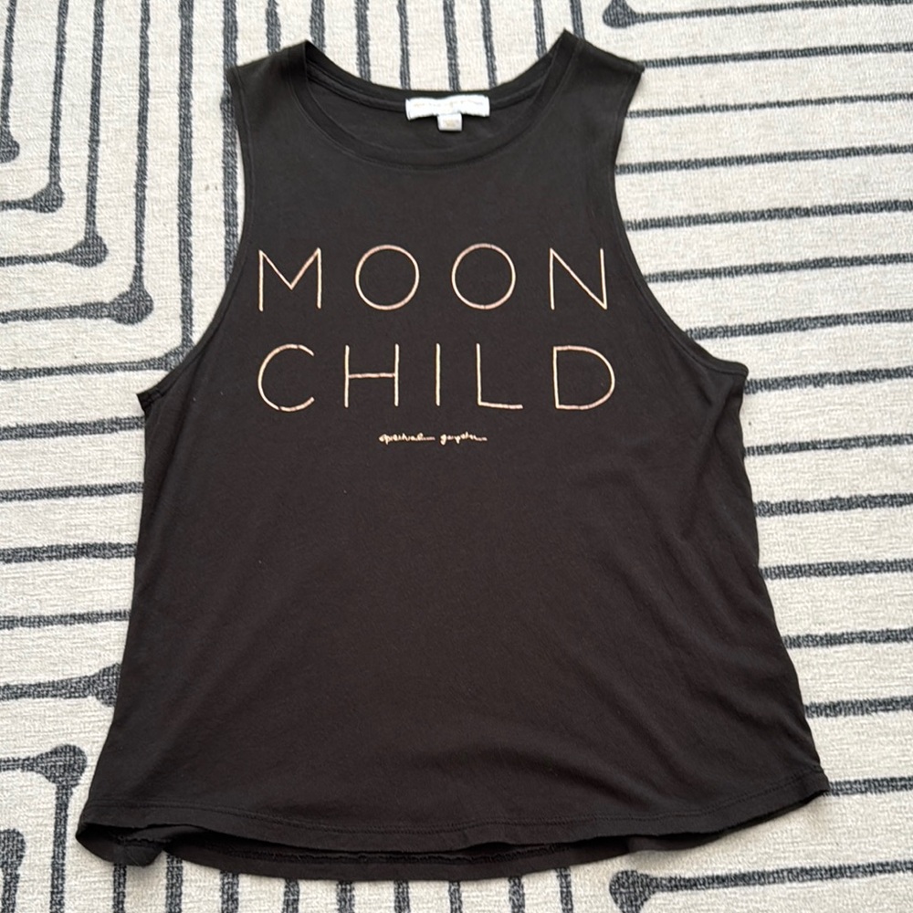 Spiritual Gangster Black 'Moon Child' Tank Top